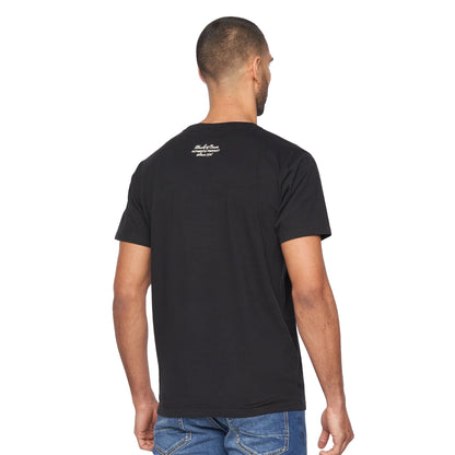 Black - Back - Duck and Cover Mens Kaylum T-Shirt