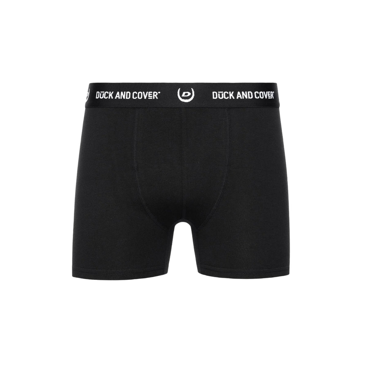 Black - Back - Duck and Cover Mens Anvilli Boxer Shorts (Pack of 7)