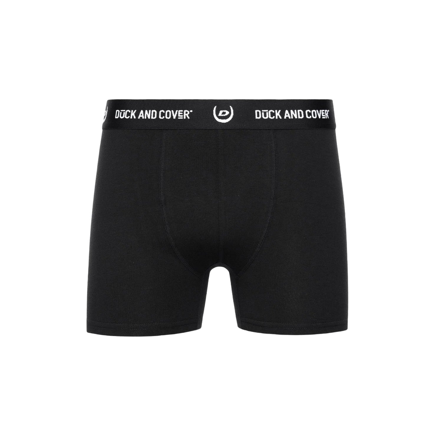 Black - Back - Duck and Cover Mens Anvilli Boxer Shorts (Pack of 7)