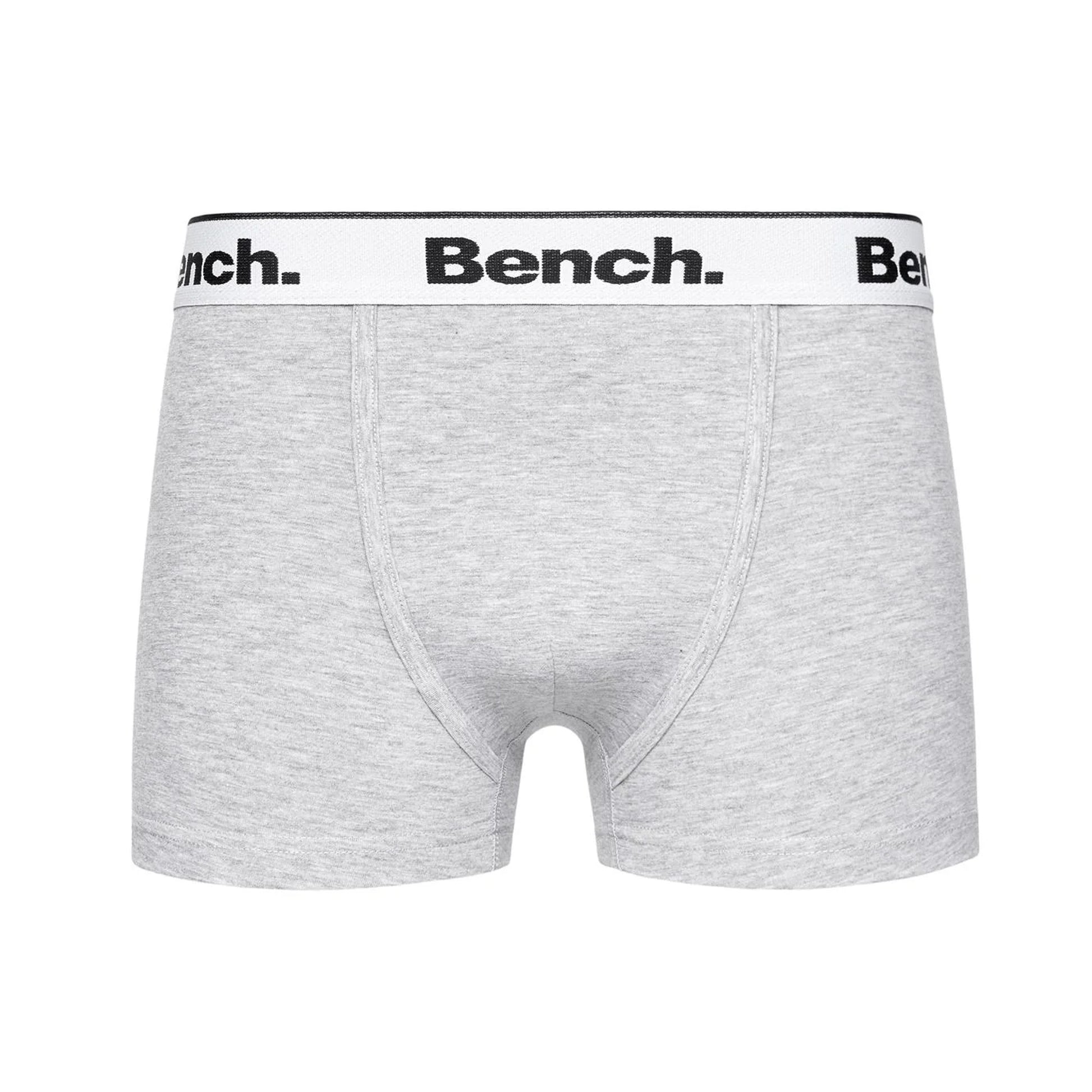 Black-Grey-White - Lifestyle - Bench Mens Loyal Boxer Shorts (Pack of 3)