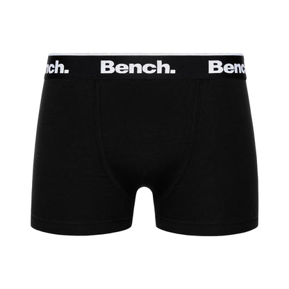Black-Grey-White - Front - Bench Mens Loyal Boxer Shorts (Pack of 3)