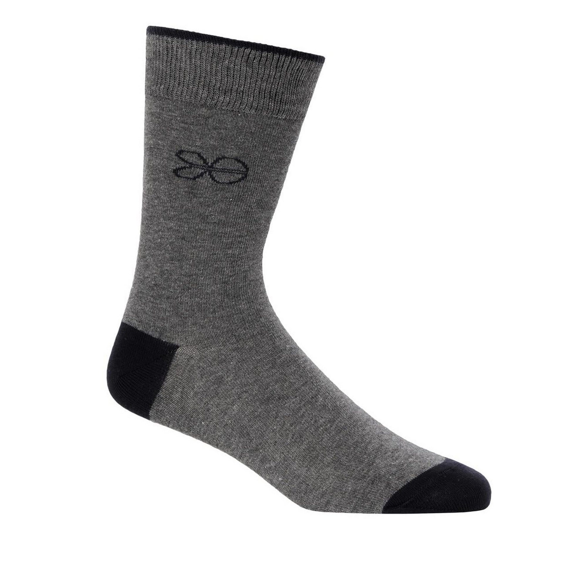 Blue - Side - Crosshatch Mens Milato Socks (Pack of 5)