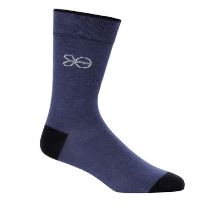Blue - Lifestyle - Crosshatch Mens Milato Socks (Pack of 5)