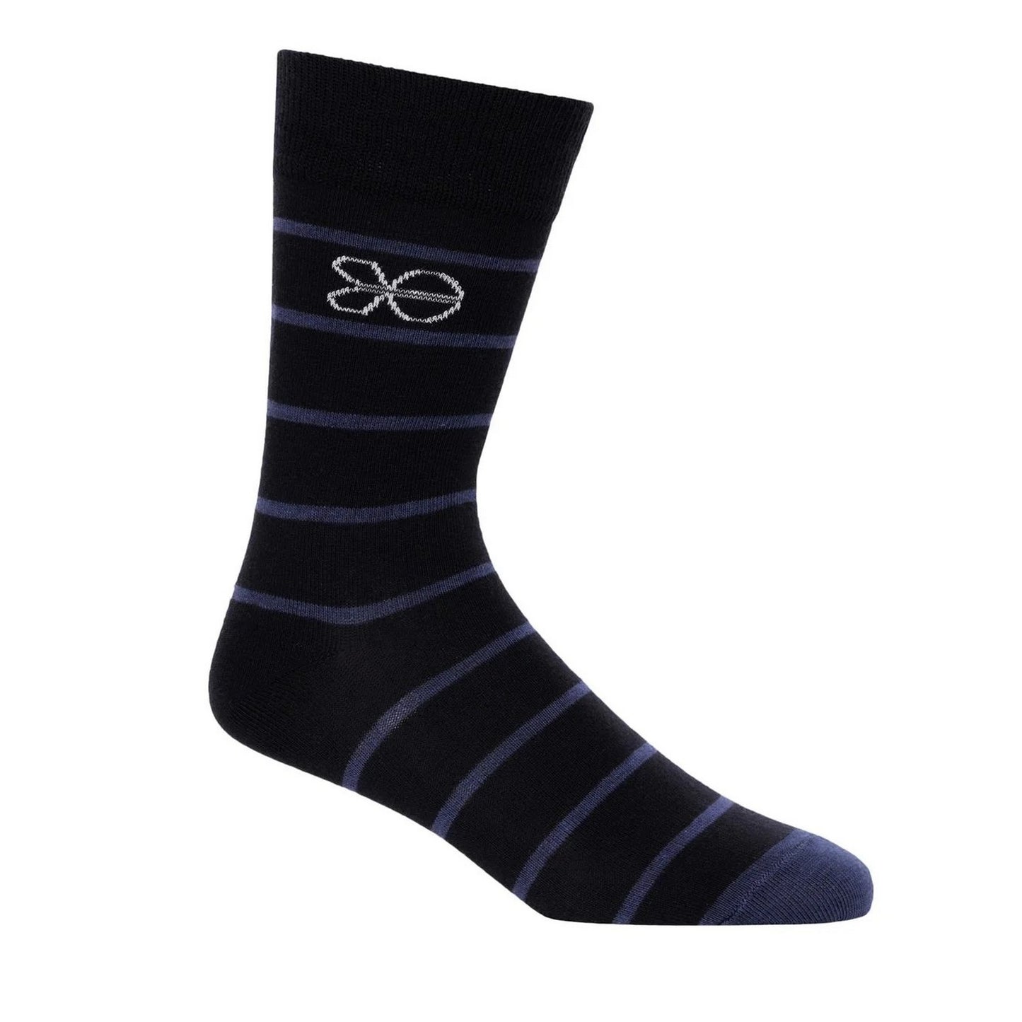 Blue - Pack Shot - Crosshatch Mens Milato Socks (Pack of 5)