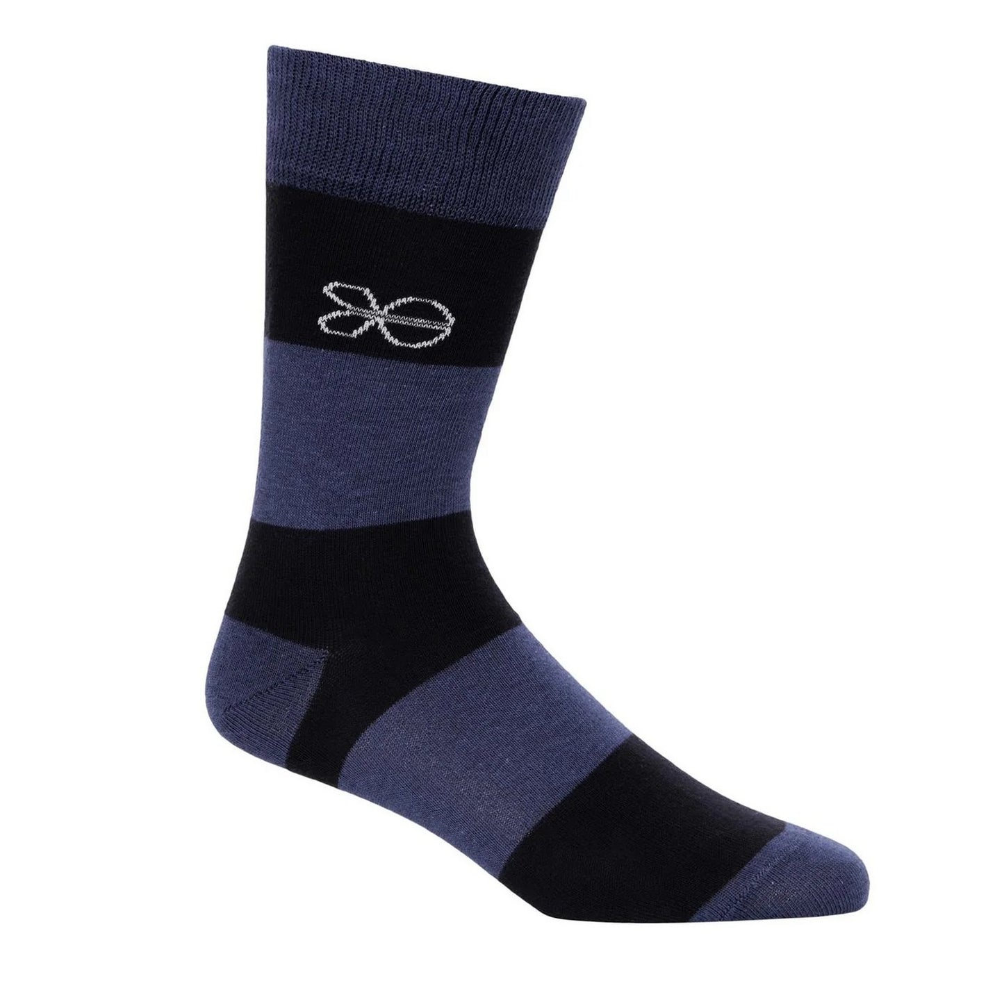 Blue - Close up - Crosshatch Mens Milato Socks (Pack of 5)