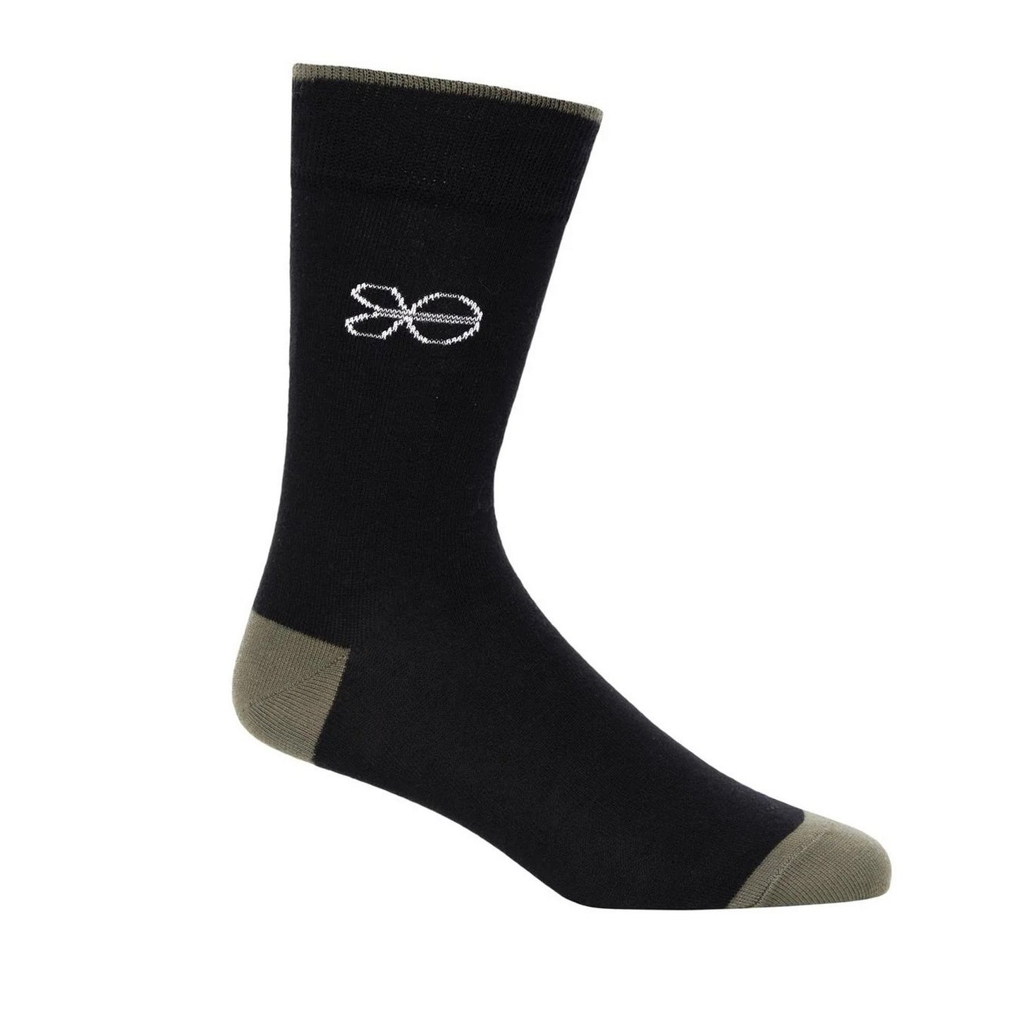 Olive - Front - Crosshatch Mens Milato Socks (Pack of 5)