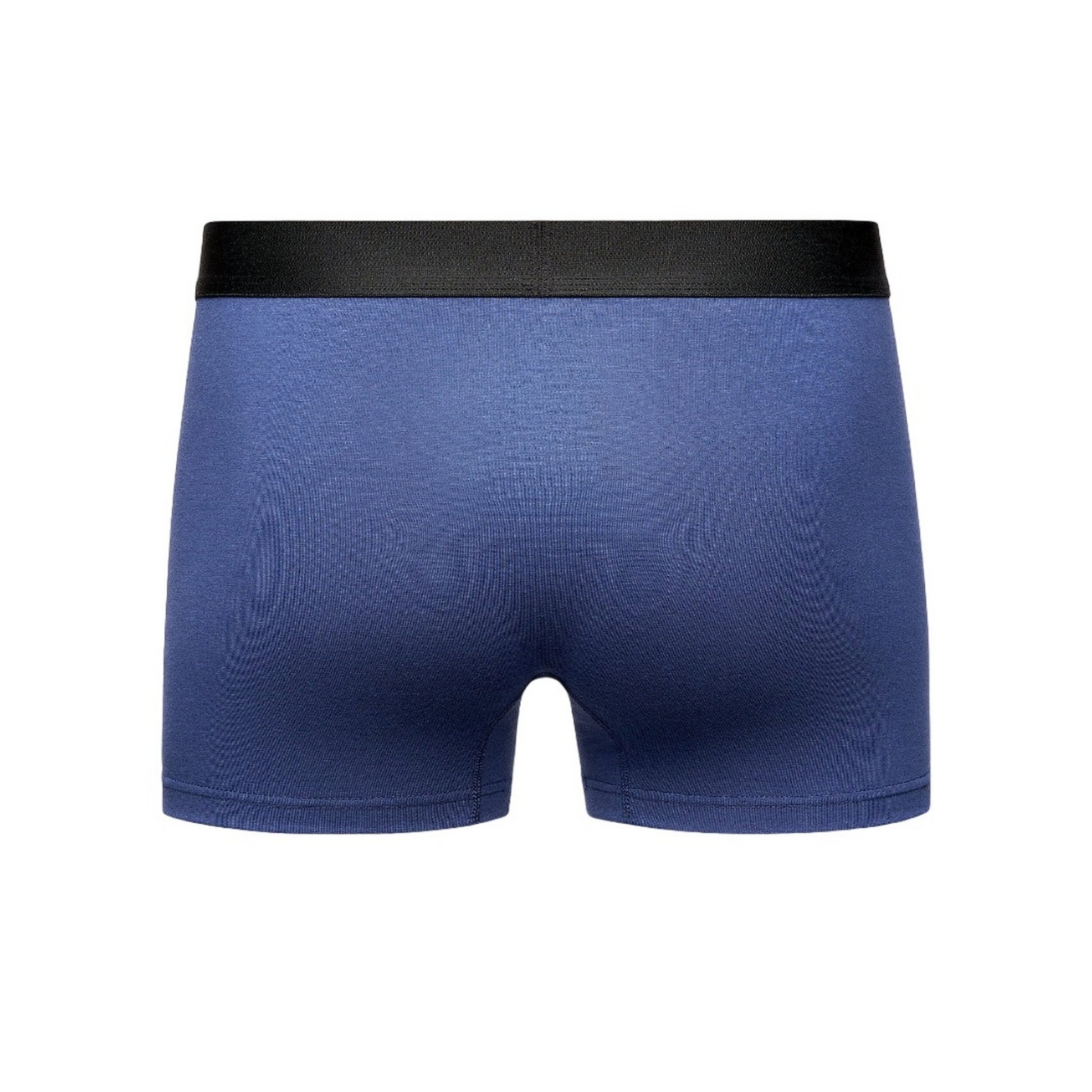 Blue - Back - Henleys Mens Inky Boxer Shorts (Pack of 3)