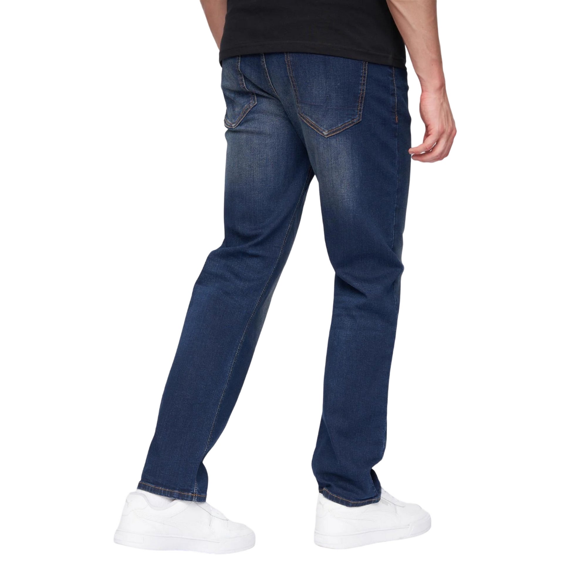 Dark Wash - Back - Henleys Mens Breeze Straight Jeans