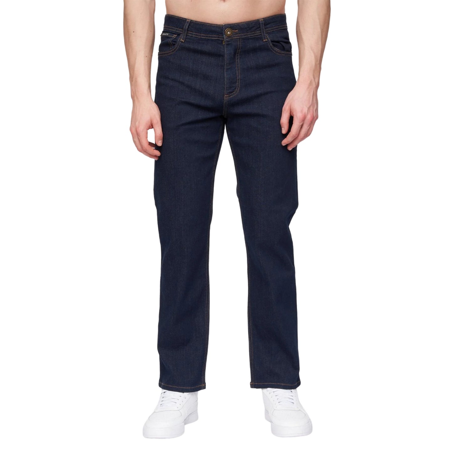Raw Wash - Front - Henleys Mens Breeze Straight Jeans