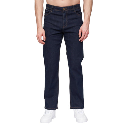 Raw Wash - Front - Henleys Mens Breeze Straight Jeans