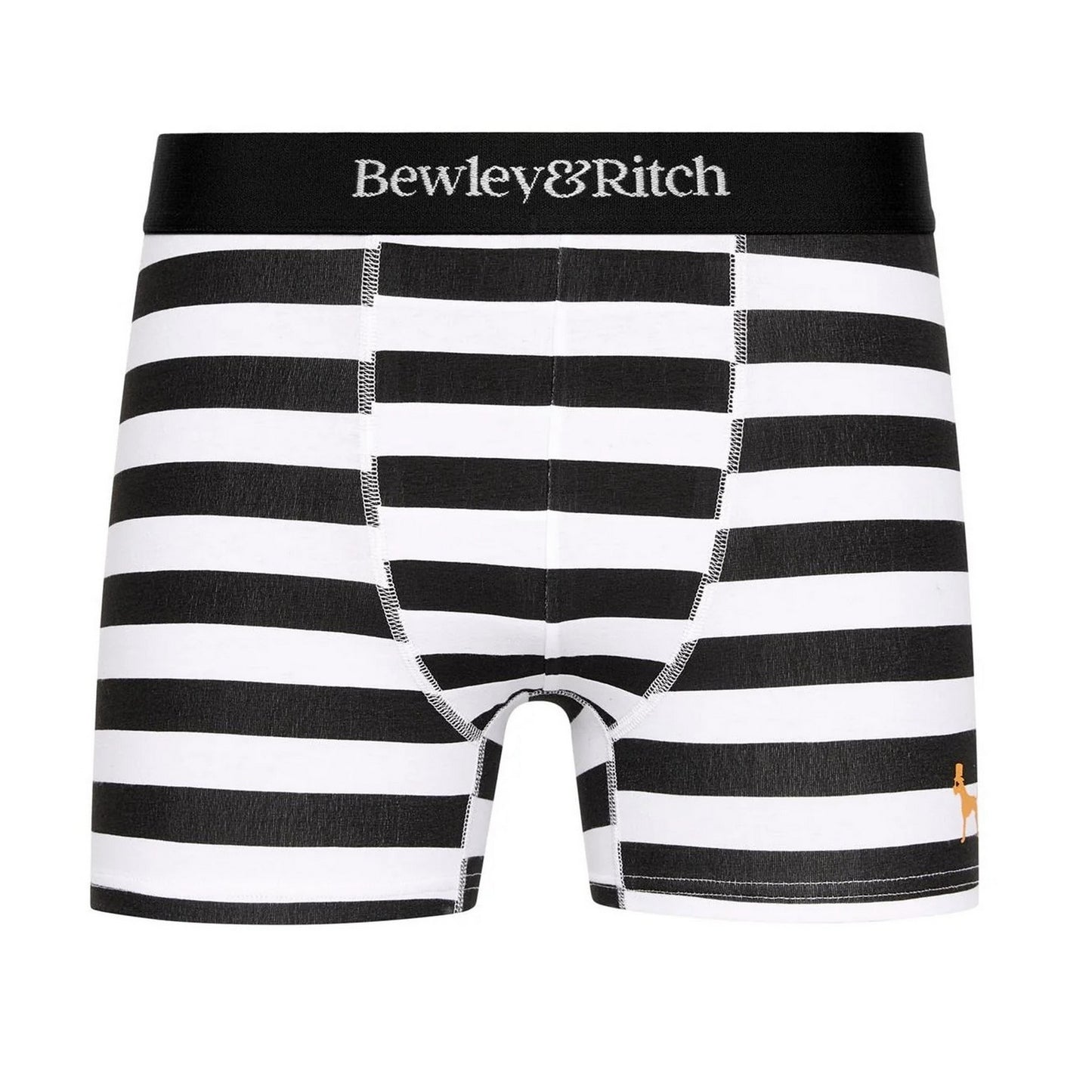 Black-Grey-White-Blue - Side - Bewley & Ritch Mens Kurhah Boxer Shorts (Pack of 5)