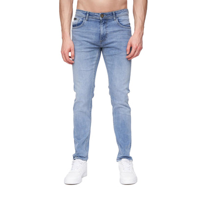 Light Wash - Front - Henleys Mens Mayhen Slim Jeans