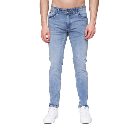 Light Wash - Front - Henleys Mens Mayhen Slim Jeans