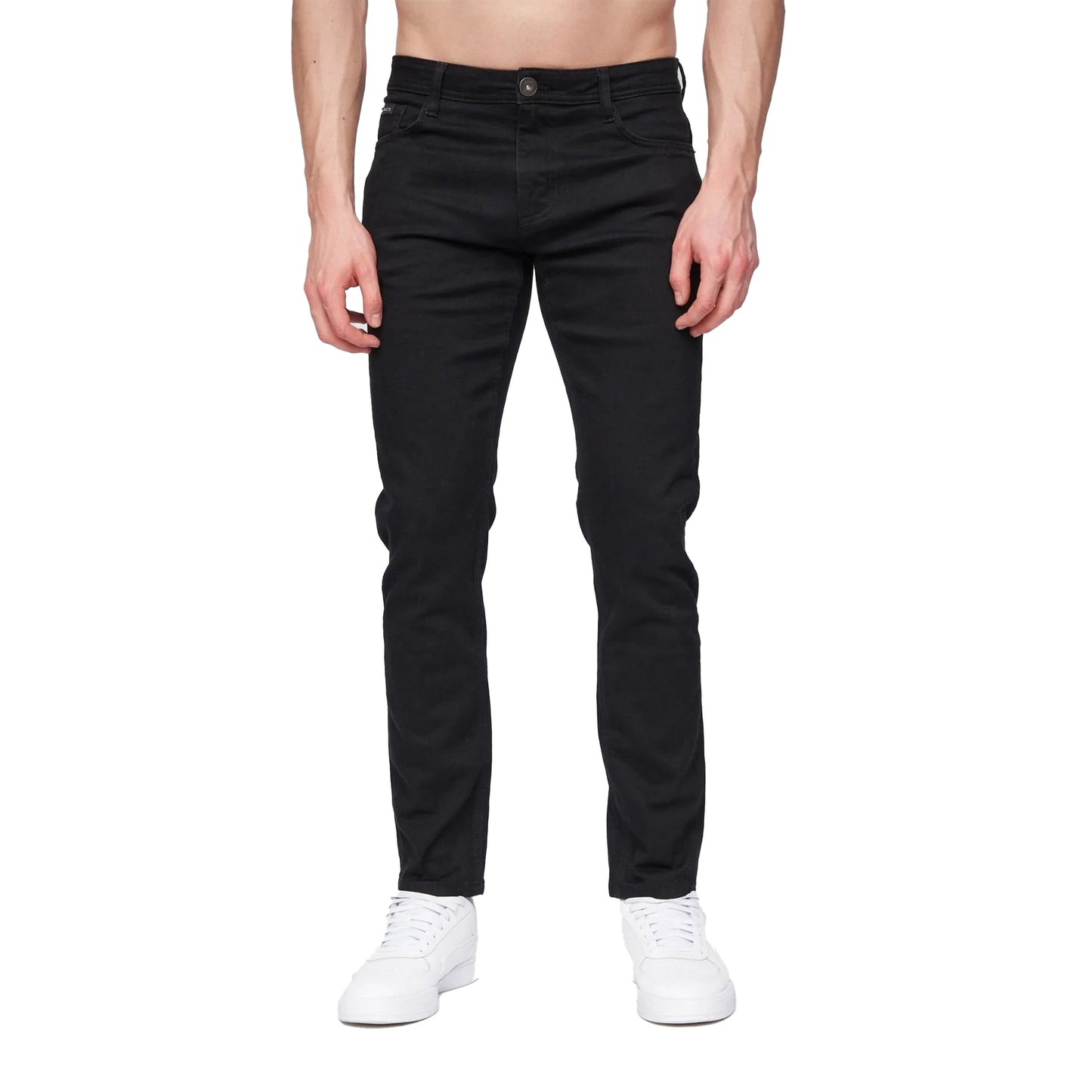 Black - Front - Henleys Mens Mayhen Slim Jeans