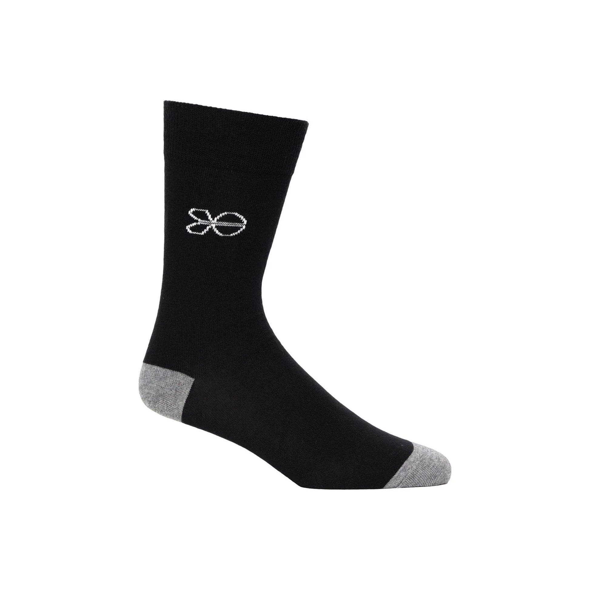 Multicoloured - Lifestyle - Crosshatch Mens Dupez Logo Crew Socks (Pack of 5)