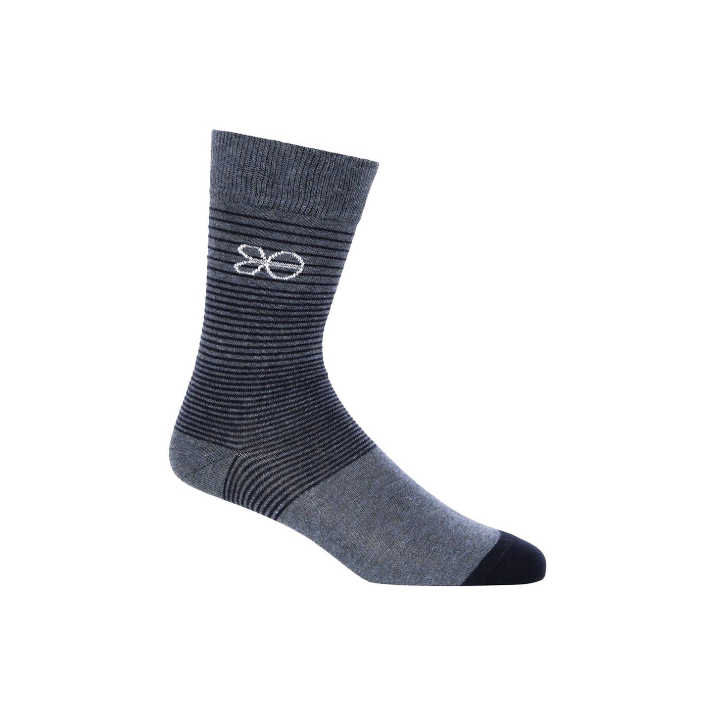 Multicoloured - Close up - Crosshatch Mens Dupez Logo Crew Socks (Pack of 5)