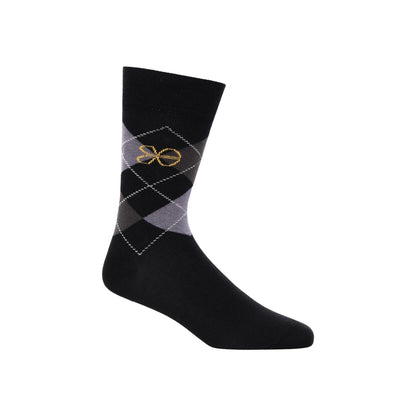 Black - Lifestyle - Crosshatch Mens Regaline Crew Socks (Pack of 5)