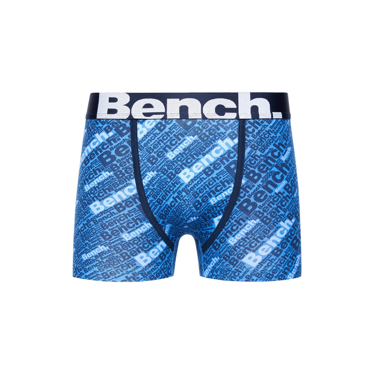 Blue-Navy - Side - Bench Mens Bamber Assorted Designs Boxer Shorts (Pack of 3)