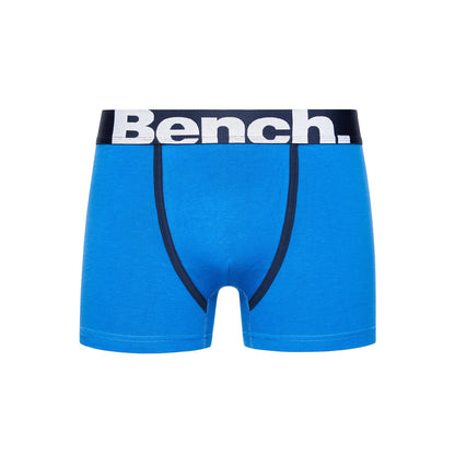 Blue-Navy - Pack Shot - Bench Mens Bamber Assorted Designs Boxer Shorts (Pack of 3)