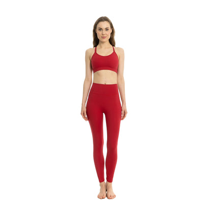 Red - Front - Lookus Womens-Ladies Arya Pocket Leggings