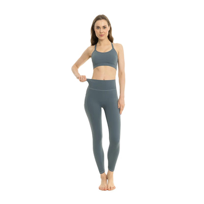 Slate Green - Front - Lookus Womens-Ladies Arya Pocket Leggings