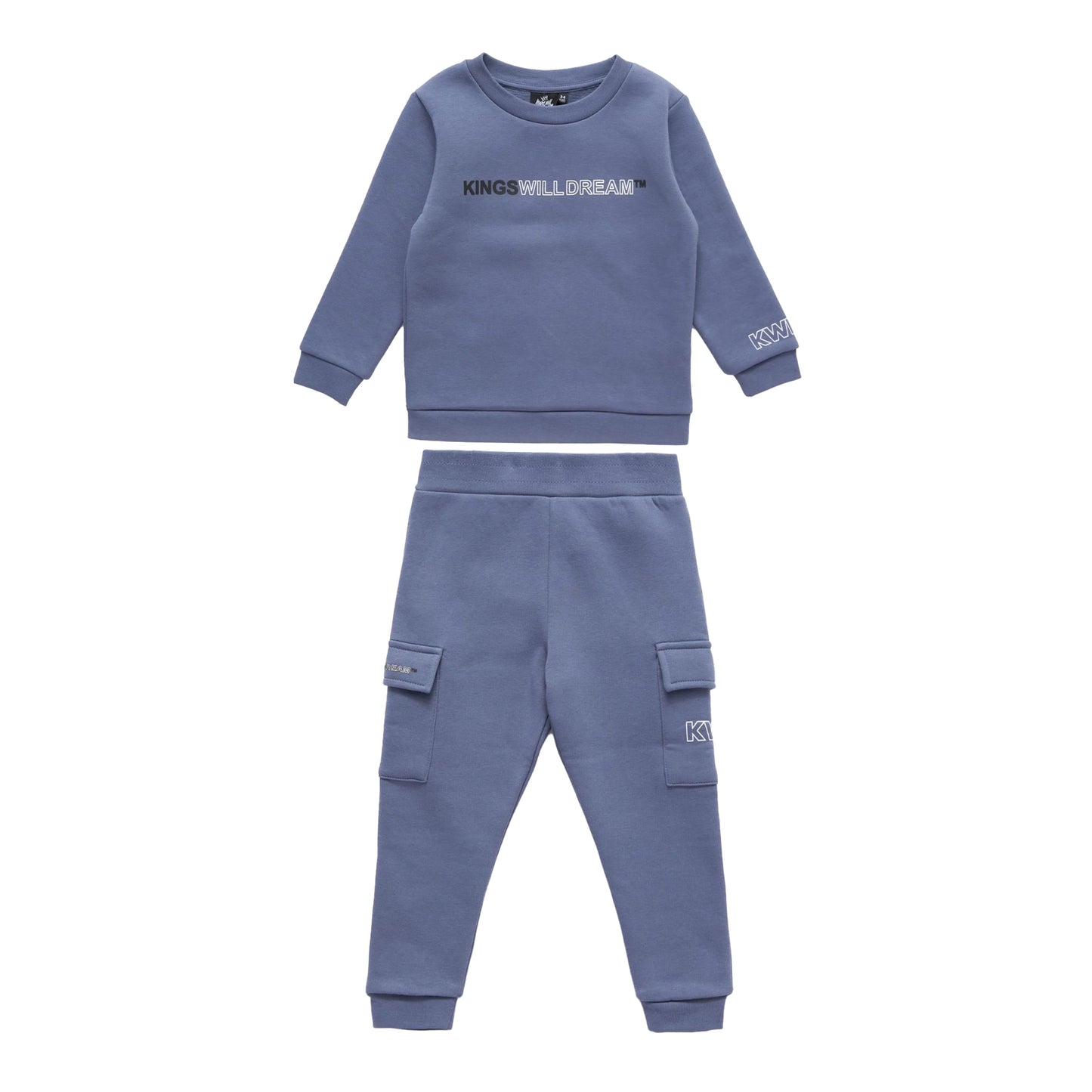 Diffused Blue - Front - Kings Will Dream Boys Quinn Tracksuit