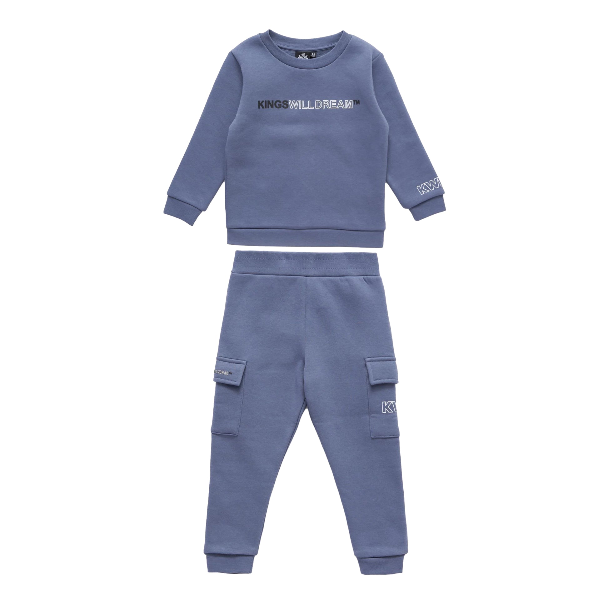 Diffused Blue - Front - Kings Will Dream Boys Quinn Tracksuit