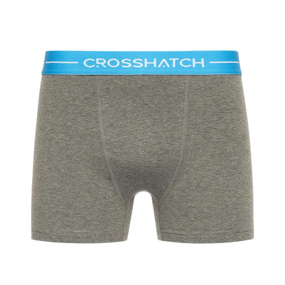Charcoal Marl - Lifestyle - Crosshatch Mens Astral Bright Boxer Shorts (Pack of 5)