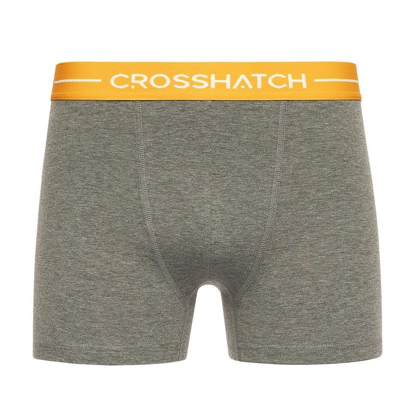Charcoal Marl - Close up - Crosshatch Mens Astral Bright Boxer Shorts (Pack of 5)