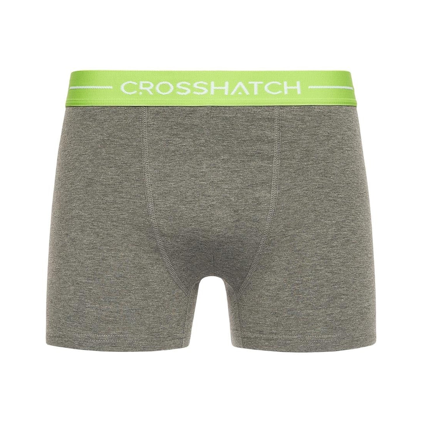 Charcoal Marl - Side - Crosshatch Mens Astral Bright Boxer Shorts (Pack of 5)