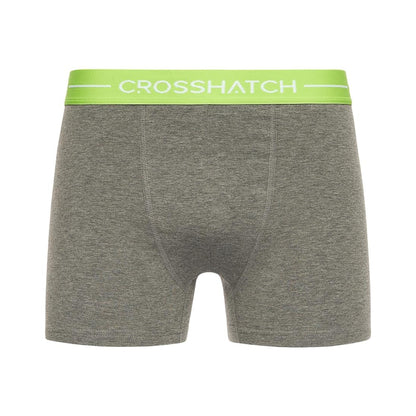 Charcoal Marl - Side - Crosshatch Mens Astral Bright Boxer Shorts (Pack of 5)