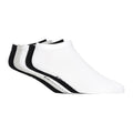White-Black-Grey - Front - Crosshatch Mens Briskmix Trainer Socks (Pack of 5)