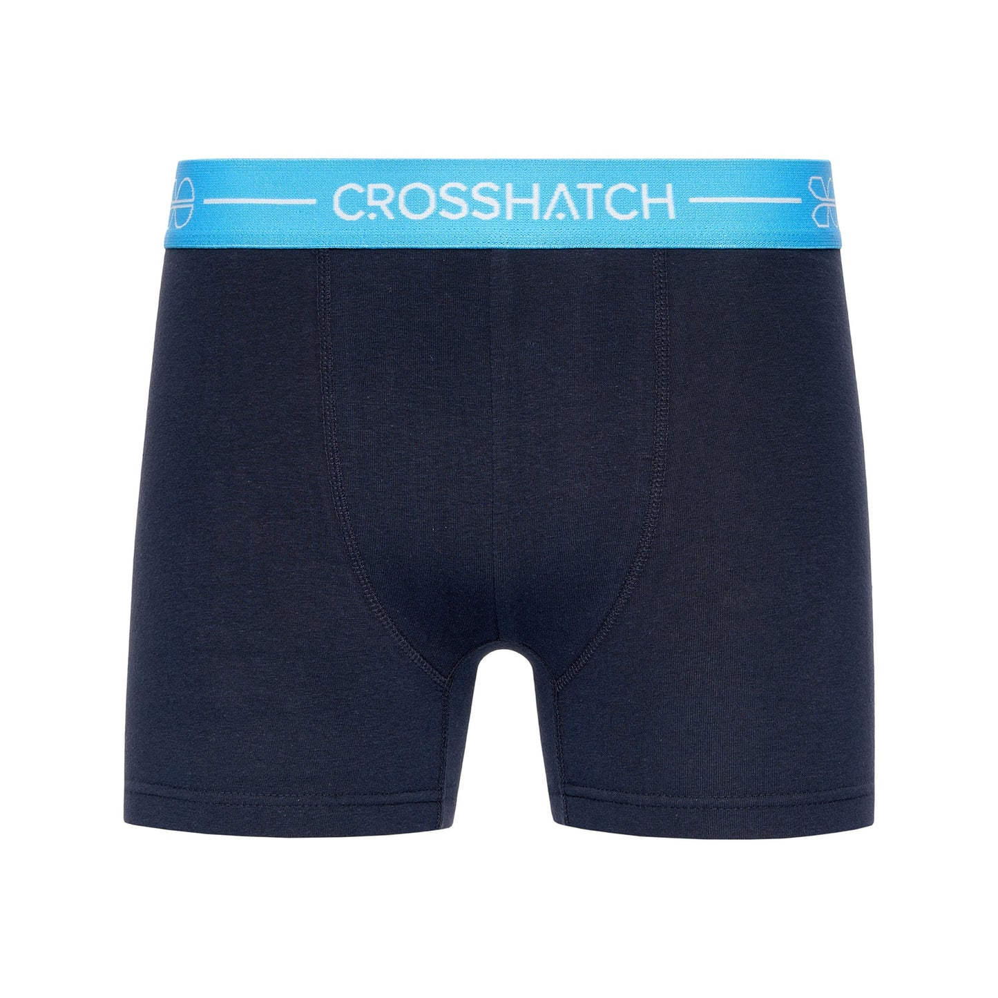 Navy - Side - Crosshatch Mens Astral Bright Boxer Shorts (Pack of 3)