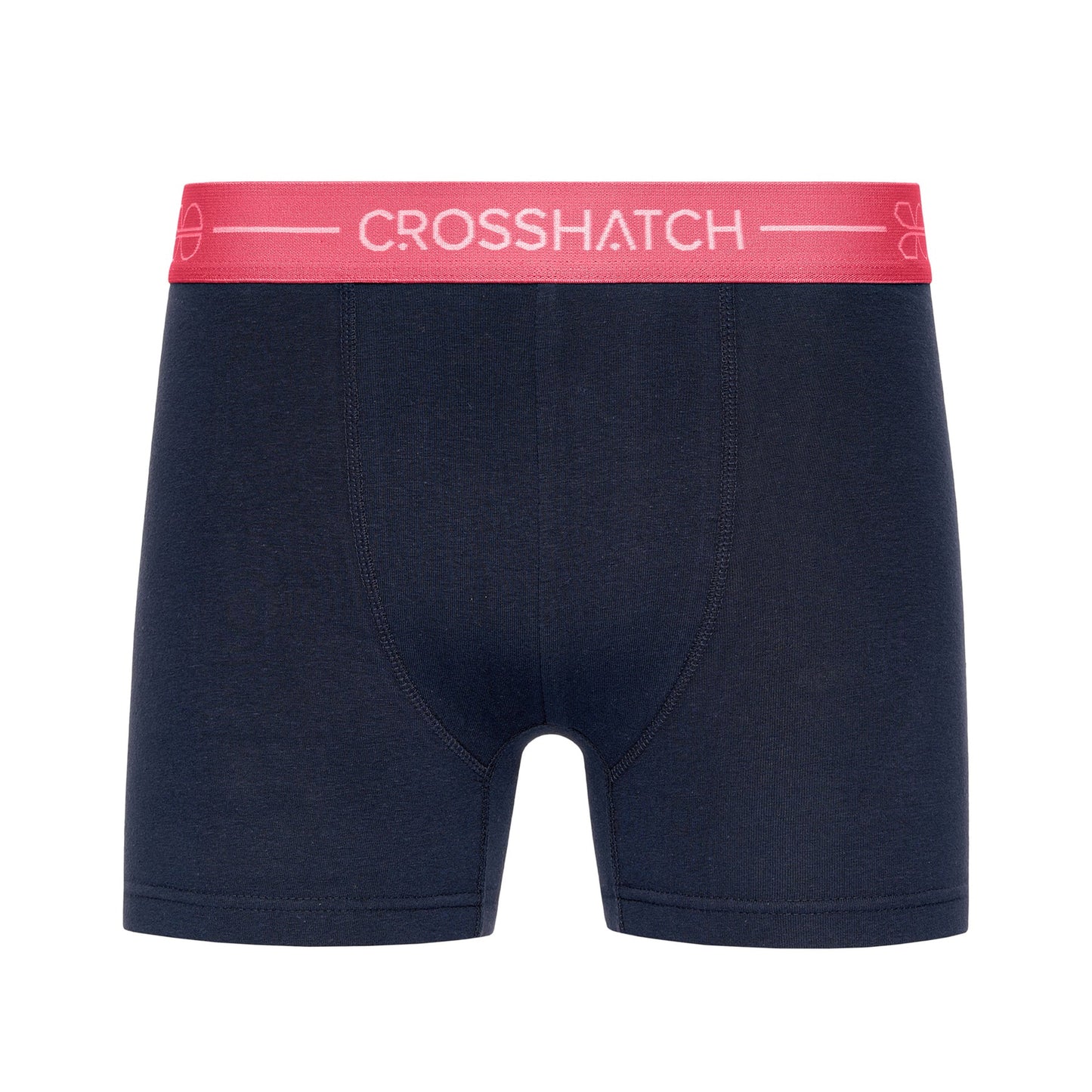Navy - Pack Shot - Crosshatch Mens Astral Bright Boxer Shorts (Pack of 3)