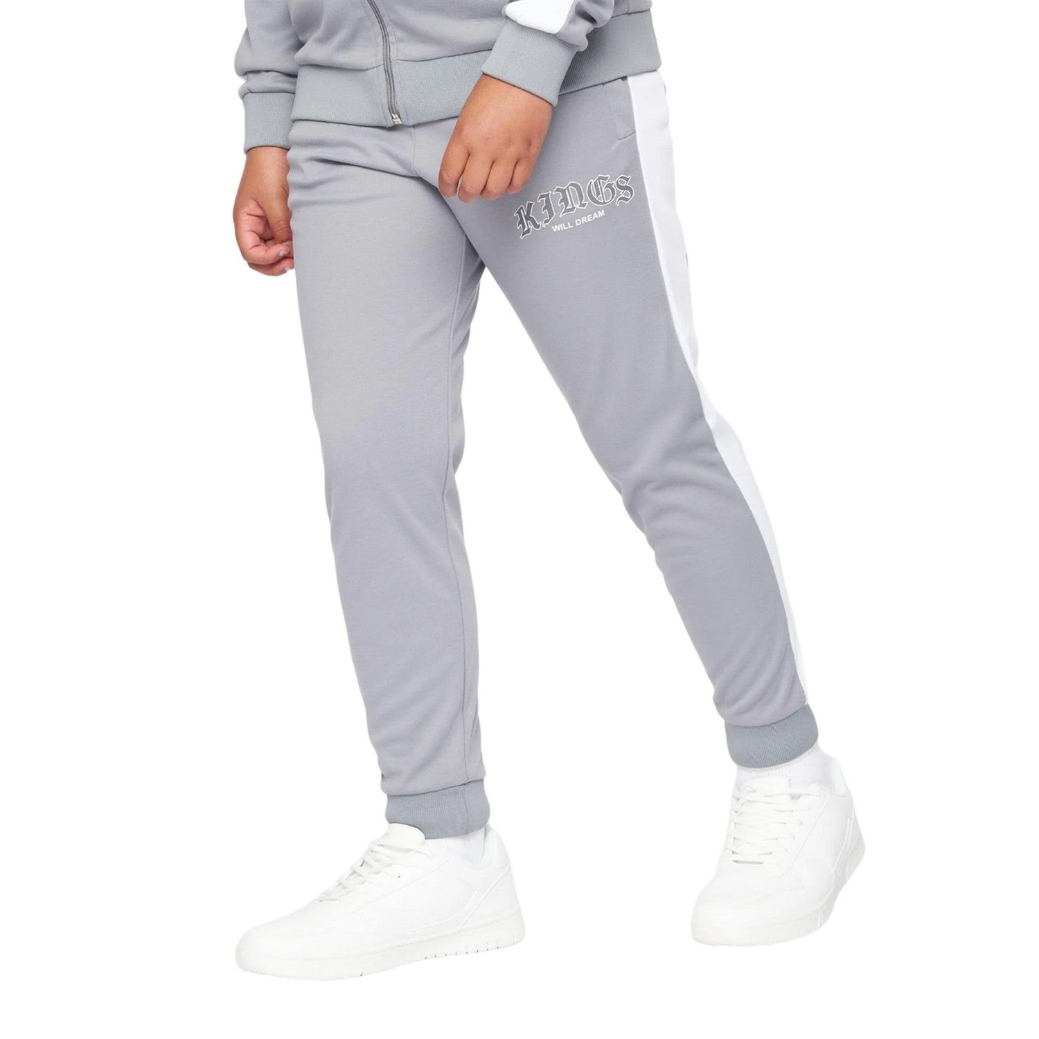 Sharkskin-Optic White - Front - Kings Will Dream Boys Waylo Tracksuit Bottoms