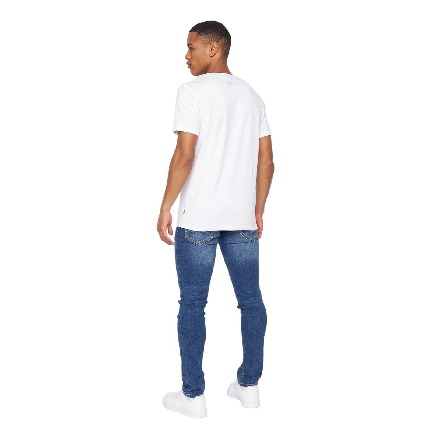 White - Back - Crosshatch Mens Fratter T-Shirt