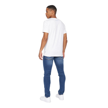 White - Back - Crosshatch Mens Fratter T-Shirt