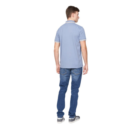 Blue - Back - Duck and Cover Mens Keyaan Polo Shirt