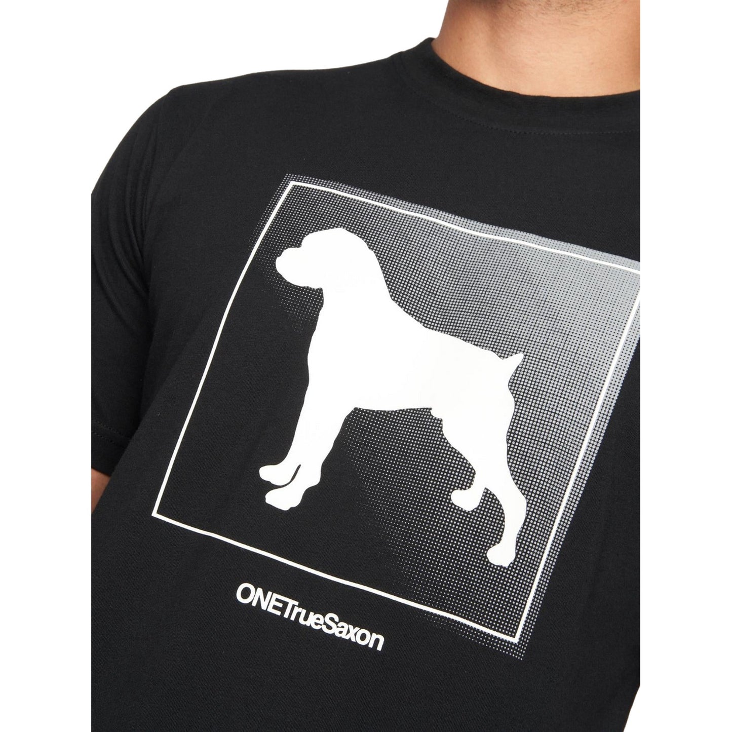 Black - Side - One True Saxon Mens Braice T-Shirt