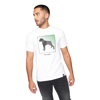 Optic White - Front - One True Saxon Mens Braice T-Shirt