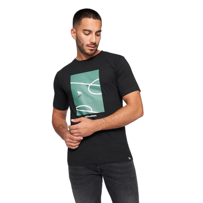 Black - Front - One True Saxon Mens Turf T-Shirt