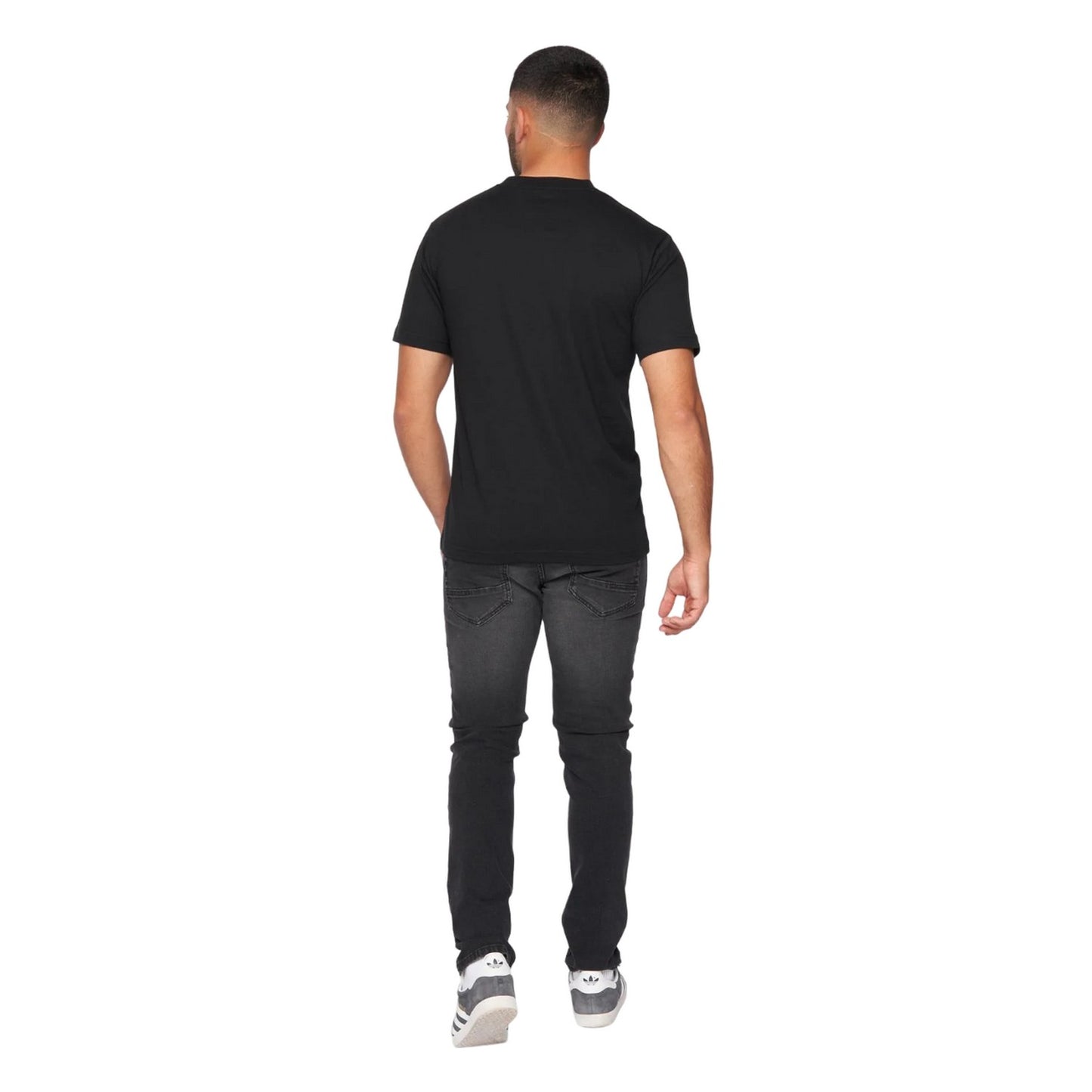 Black - Back - One True Saxon Mens Station T-Shirt