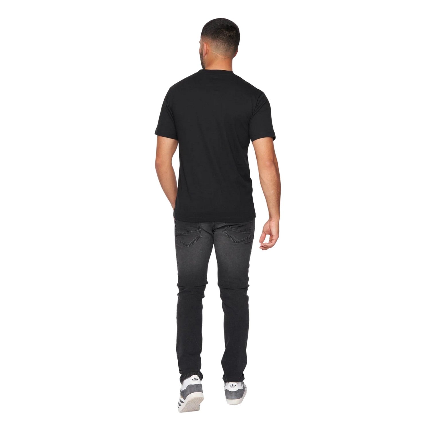 Black - Back - One True Saxon Mens Station T-Shirt