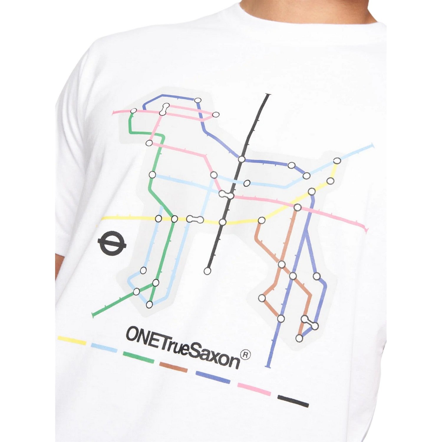 Optic White - Side - One True Saxon Mens Station T-Shirt