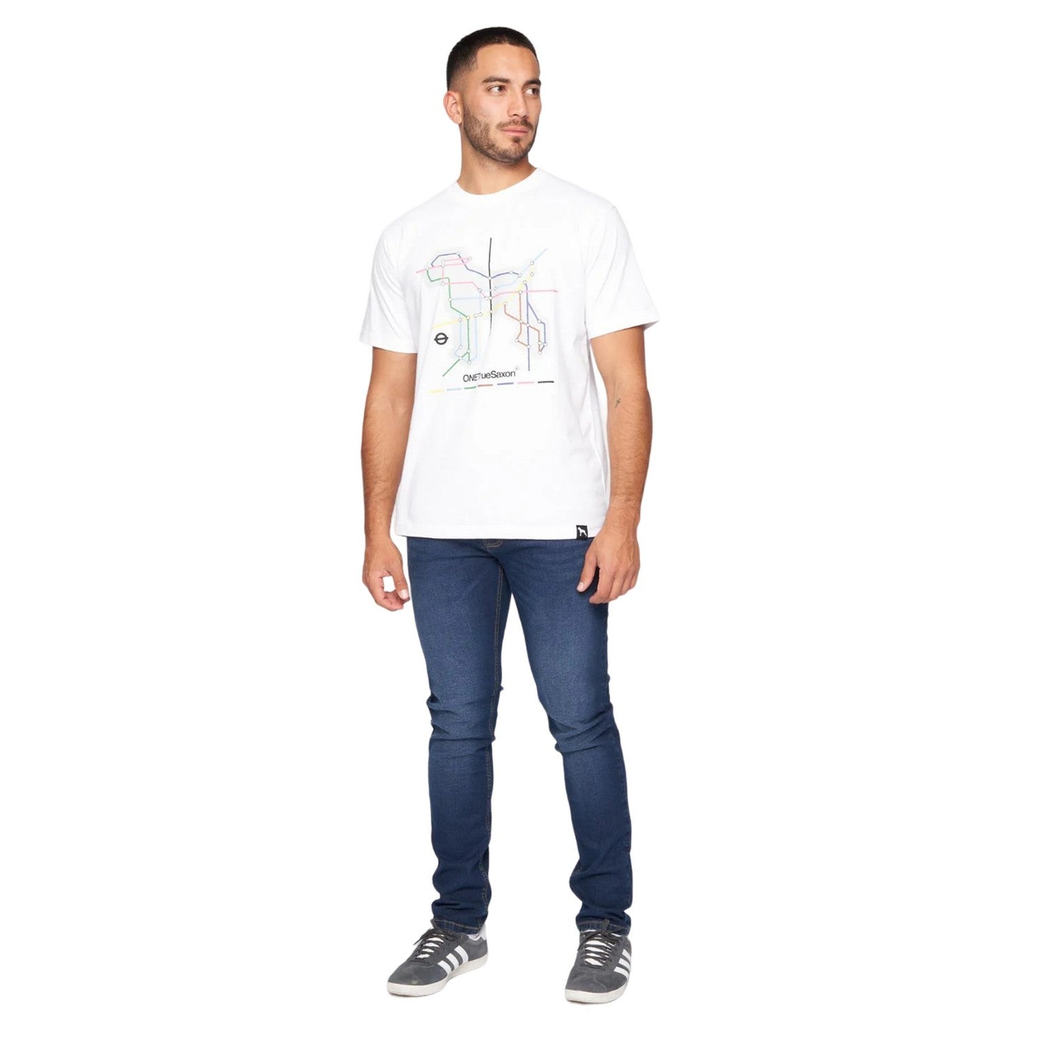 Optic White - Lifestyle - One True Saxon Mens Station T-Shirt