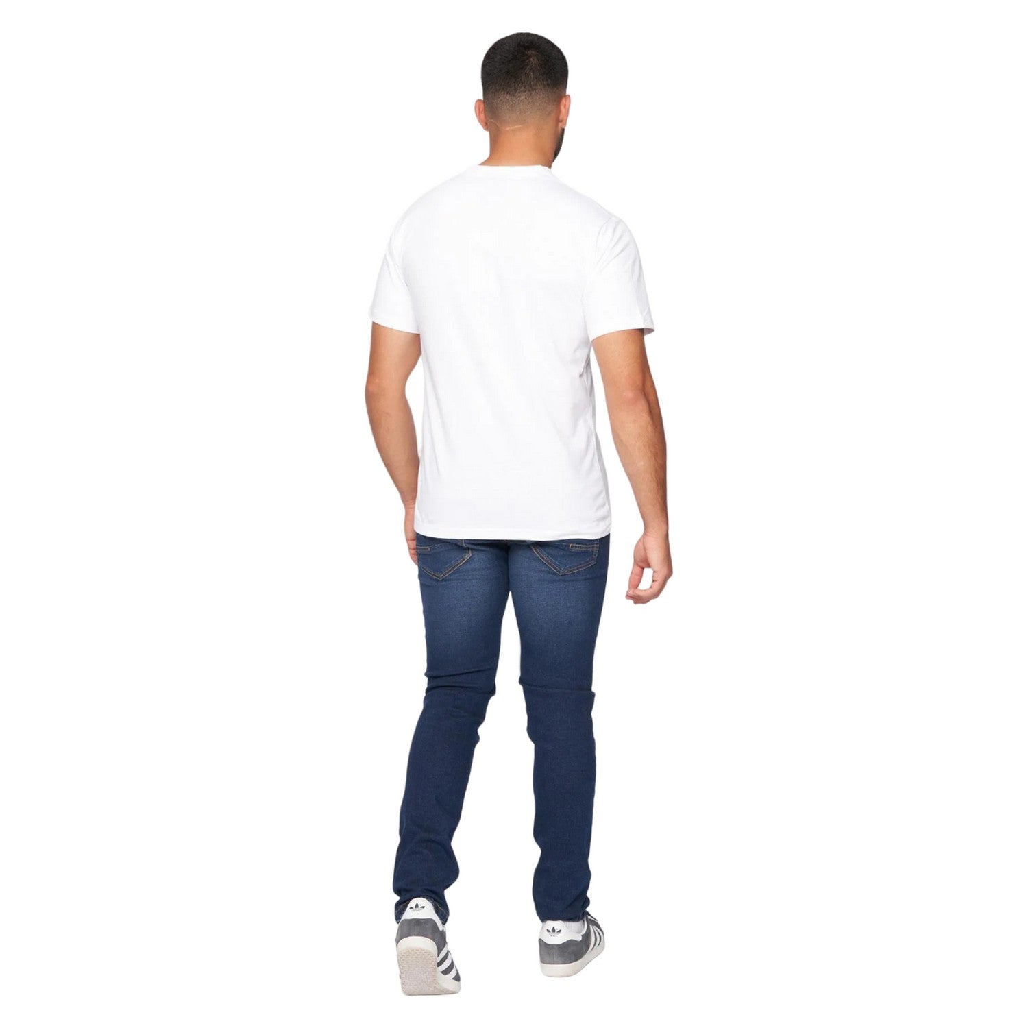 Optic White - Back - One True Saxon Mens Paisley T-Shirt