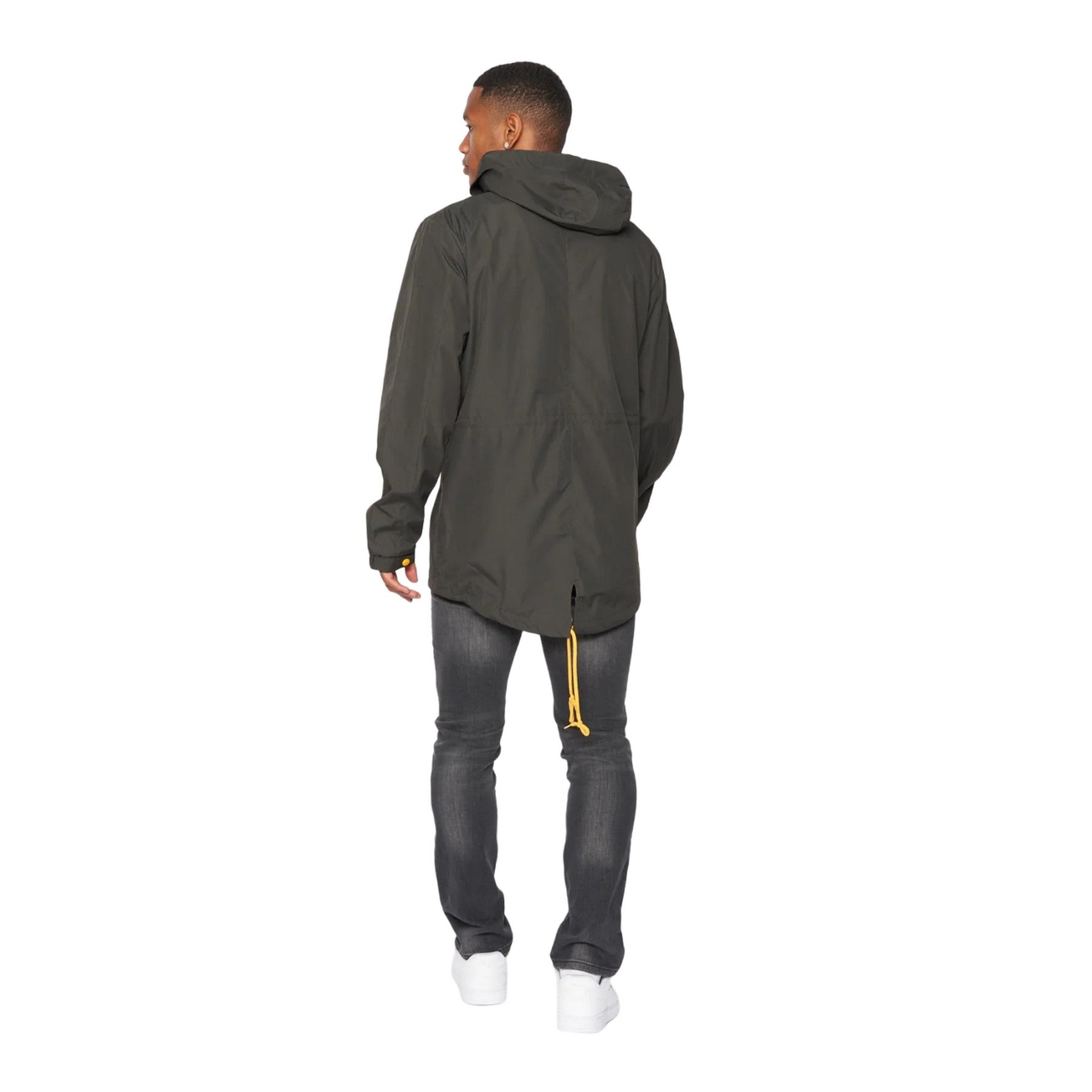 Black-Yellow - Back - Ringspun Mens Faun Lightweight Parka
