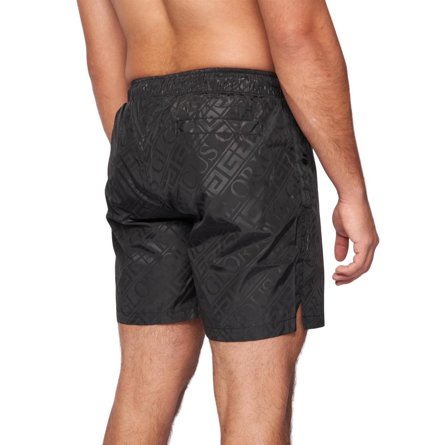 Black - Back - Glorious Gangsta Mens Haydn Swim Shorts