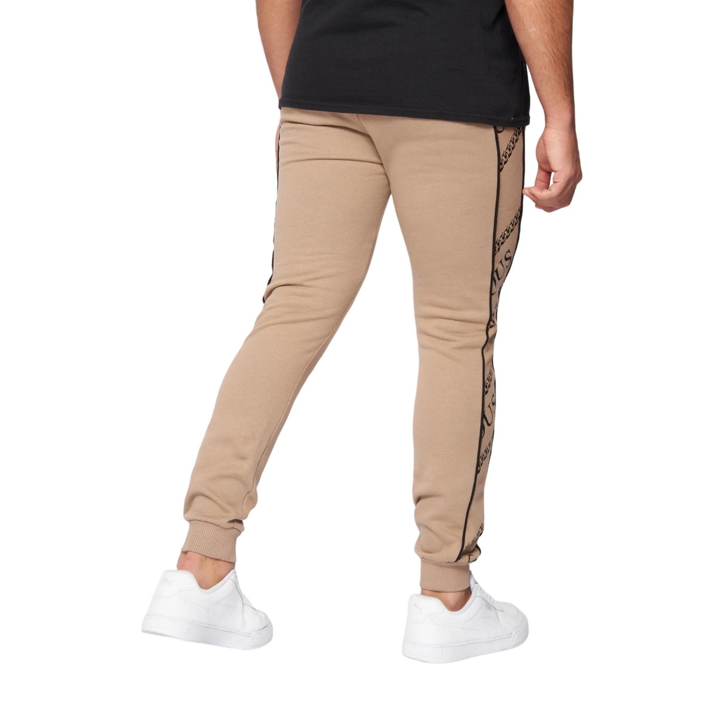 Beige - Back - Glorious Gangsta Mens Emerez Jogging Bottoms