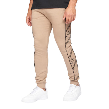 Beige - Front - Glorious Gangsta Mens Emerez Jogging Bottoms